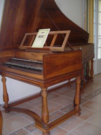 clavecin franco-flamand XVIIme 2 claviers